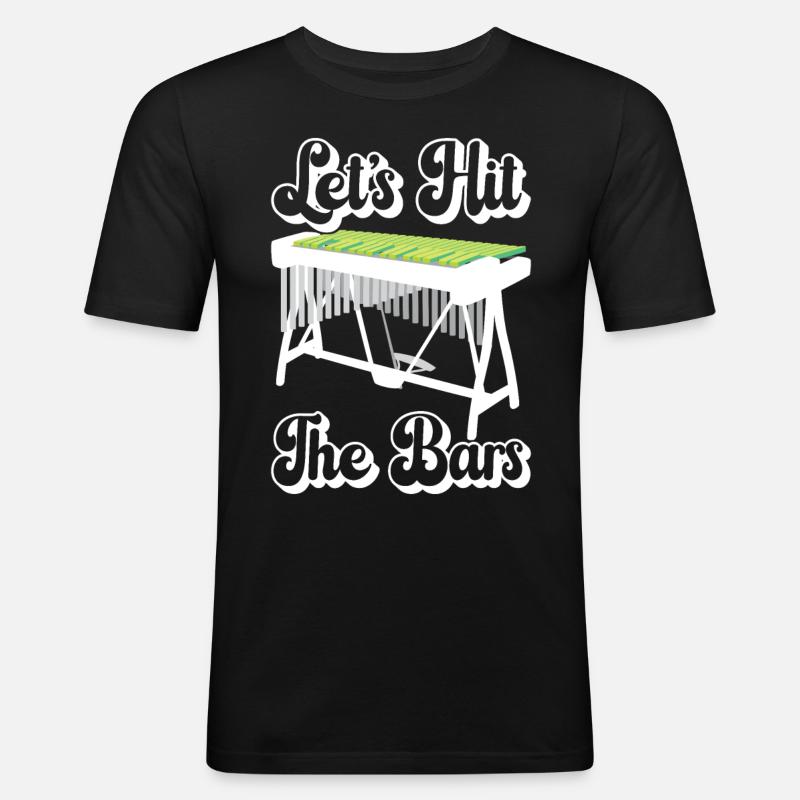 Vibraphon, vibraphonist - Men's Slim Fit T-Shirt - black