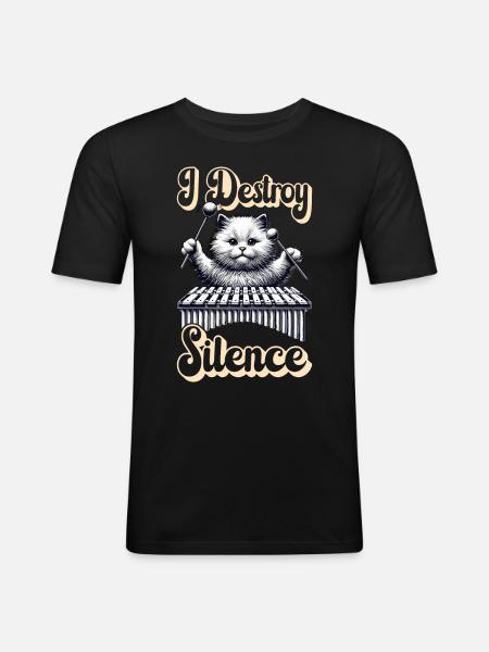 Vibraphon, vibraphonist - Men's Slim Fit T-Shirt - black