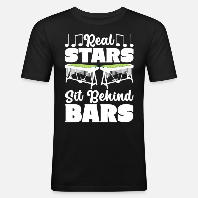 Vibraphon, vibraphonist - Men's Slim Fit T-Shirt - black
