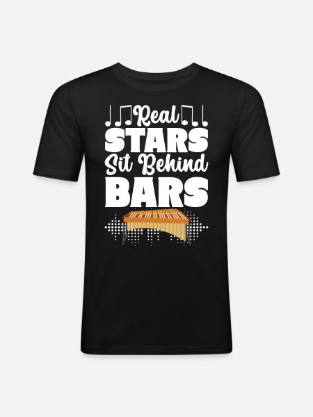 Vibraphon, vibraphonist - Men's Slim Fit T-Shirt - black