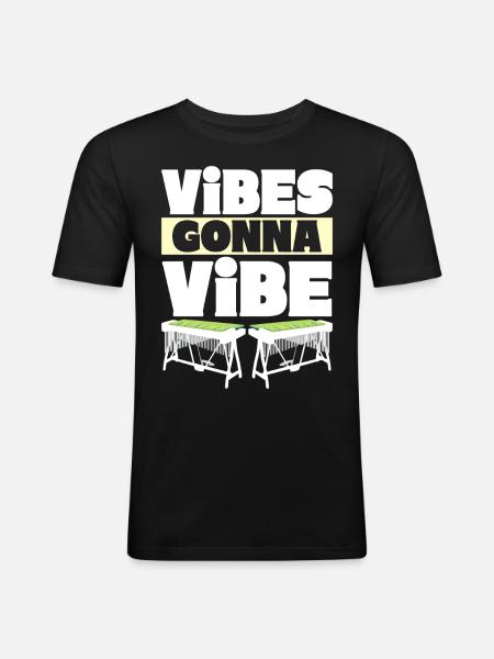 Vibraphon, vibraphonist - Men's Slim Fit T-Shirt - black