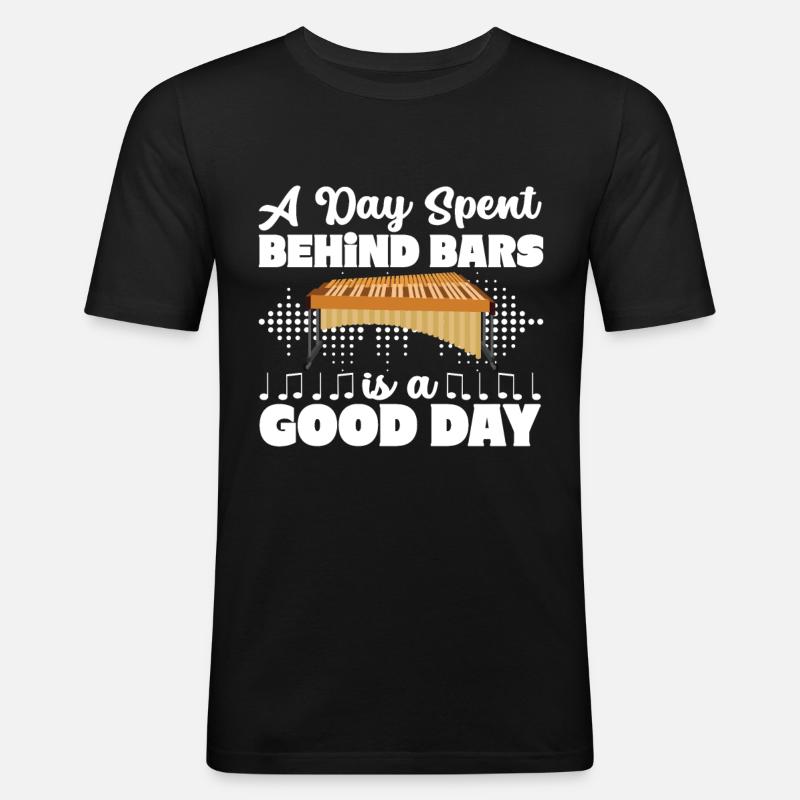 Vibraphon, vibraphonist - Men's Slim Fit T-Shirt - black