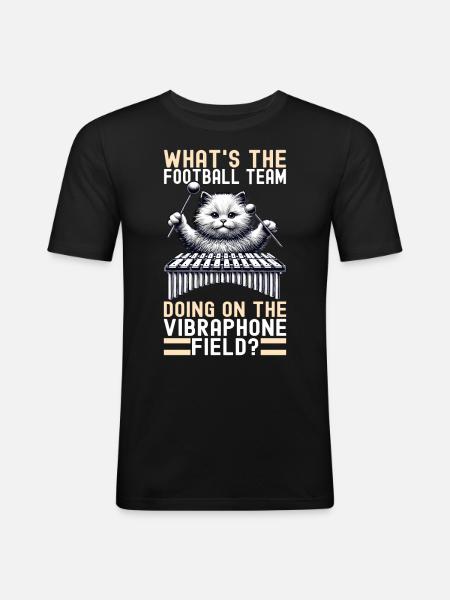 Vibraphon, vibraphonist - Men's Slim Fit T-Shirt - black