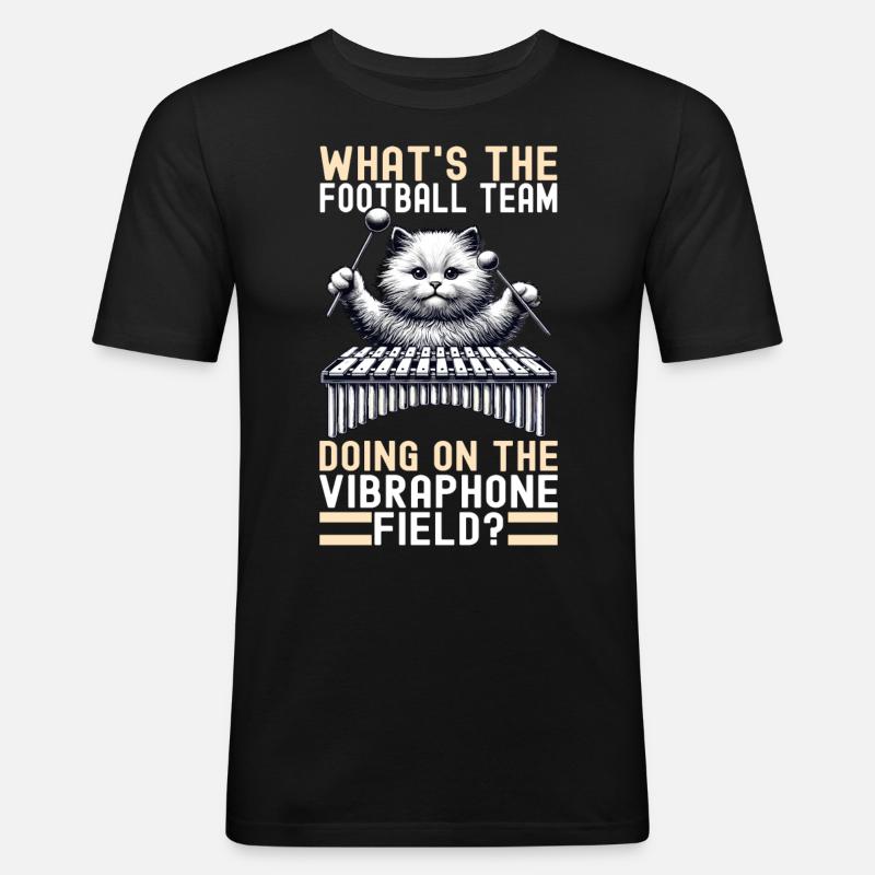 Vibraphon, vibraphonist - Men's Slim Fit T-Shirt - black