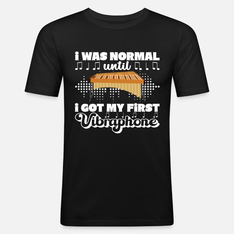 Vibraphon, vibraphonist - Men's Slim Fit T-Shirt - black