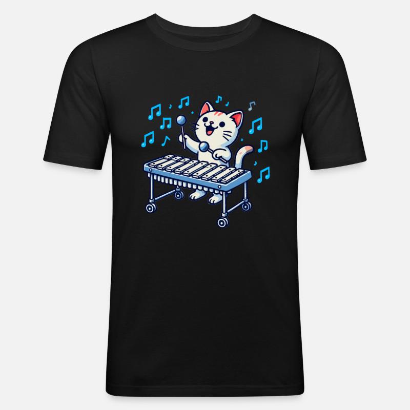 Vibraphon, vibraphonist - Men's Slim Fit T-Shirt - black