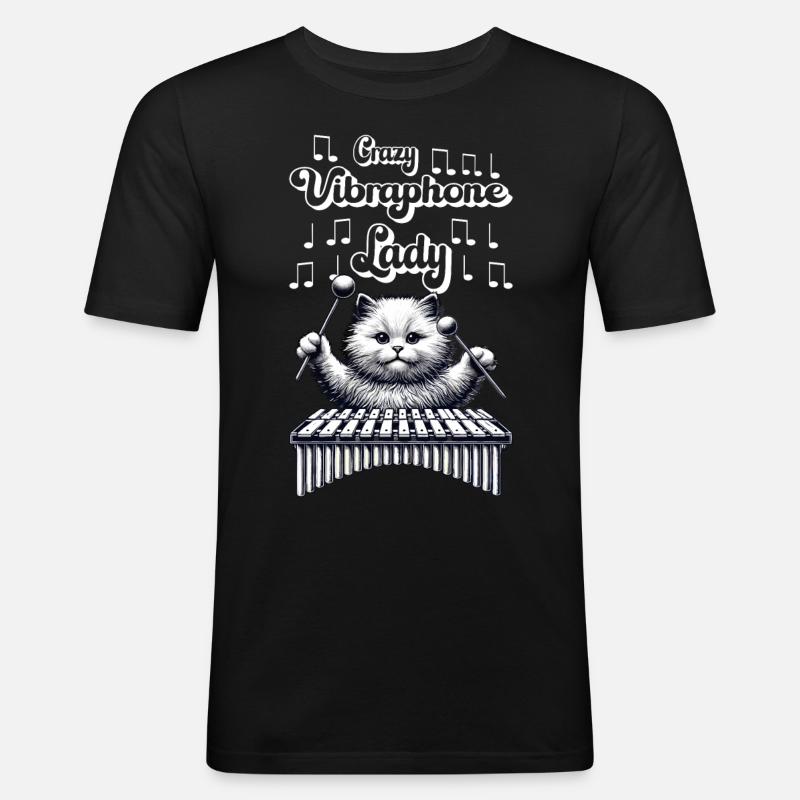 Vibraphon, vibraphonist - Men's Slim Fit T-Shirt - black