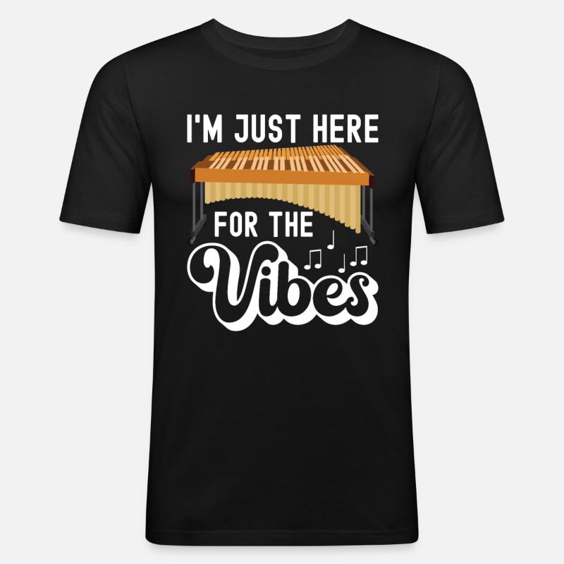 Vibraphon, vibraphonist - Men's Slim Fit T-Shirt - black