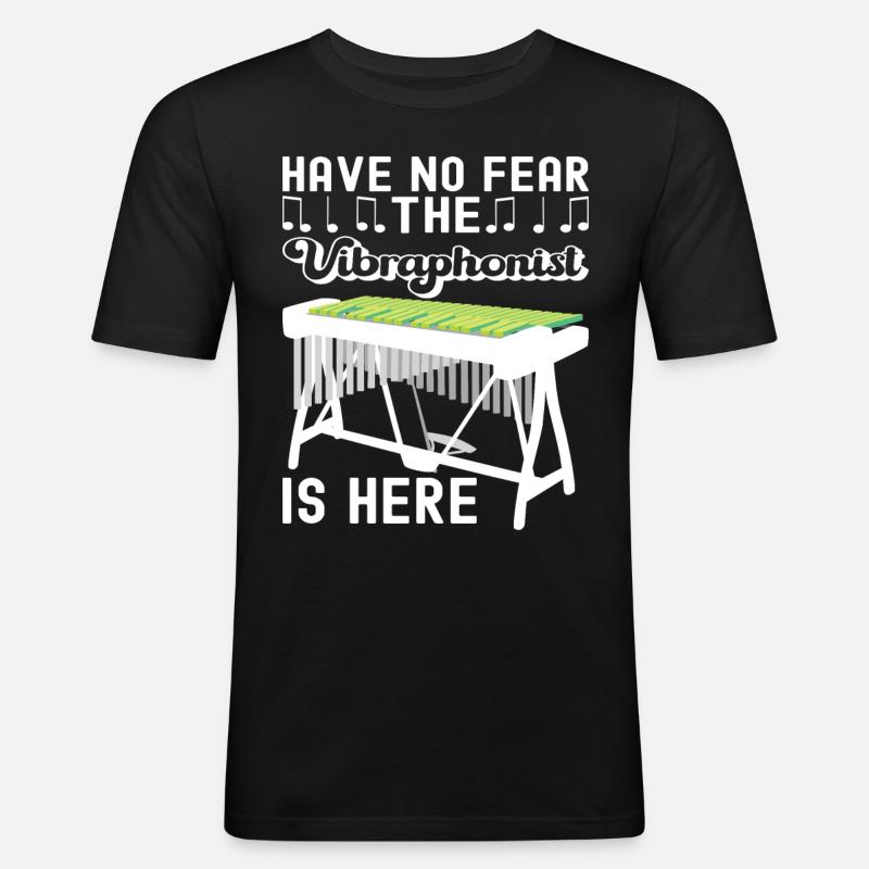 Vibraphon, vibraphonist - Men's Slim Fit T-Shirt - black