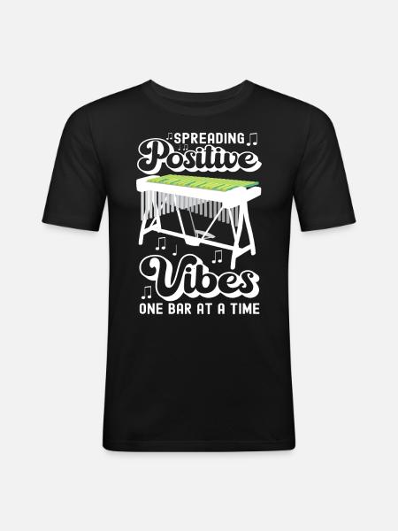 Vibraphon, vibraphonist - Men's Slim Fit T-Shirt - black