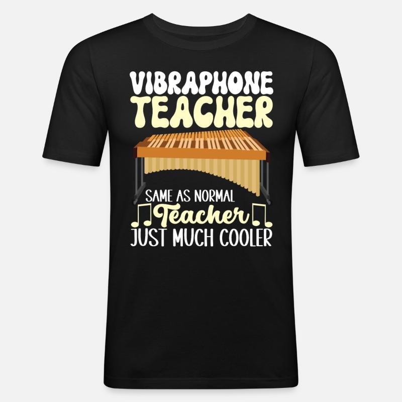 Vibraphon, vibraphonist - Men's Slim Fit T-Shirt - black
