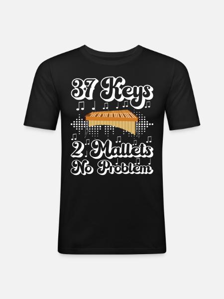 Vibraphon, vibraphonist - Men's Slim Fit T-Shirt - black