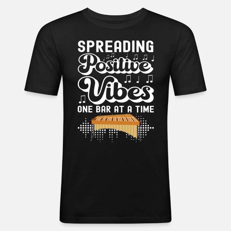Vibraphon, vibraphonist - Men's Slim Fit T-Shirt - black