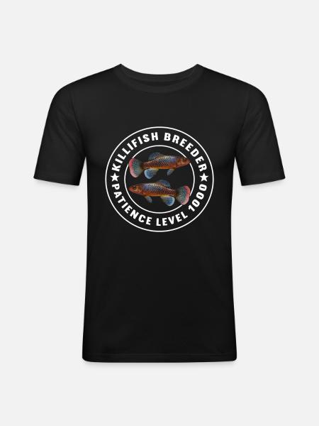 Killifish Quarium Fish - Men's Slim Fit T-Shirt - black
