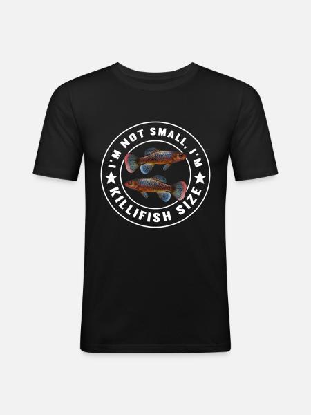 Killifish Quarium Fish - Men's Slim Fit T-Shirt - black