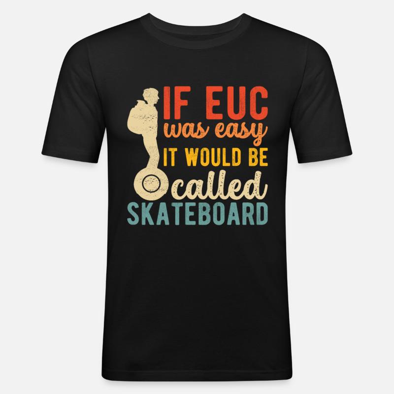EUC Monoroue - T-shirt près du corps Homme - noir
