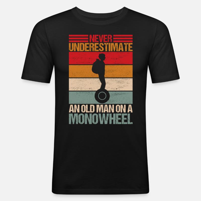 EUC Monowheel - Men's Slim Fit T-Shirt - black