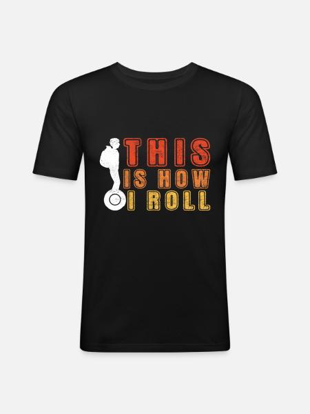EUC Monowheel - Men's Slim Fit T-Shirt - black