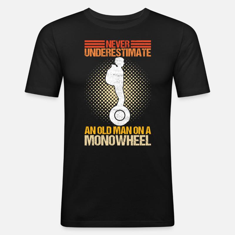 EUC Monoroue - T-shirt près du corps Homme - noir