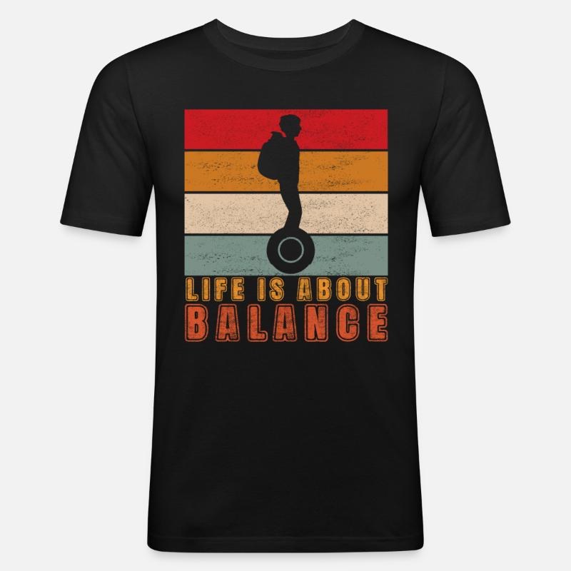EUC Monoroue - T-shirt près du corps Homme - noir