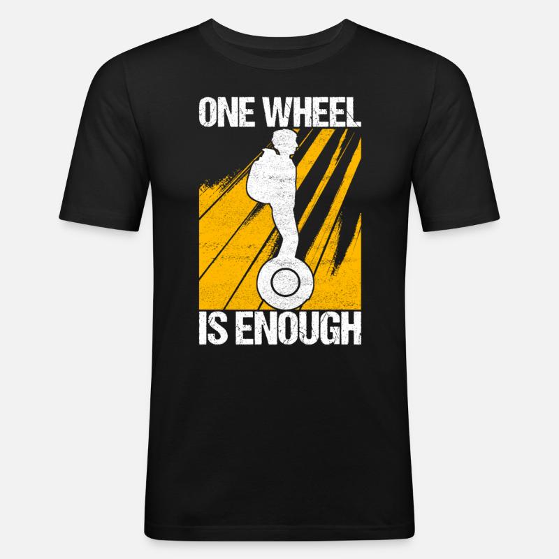 EUC Monowheel - Männer Slim Fit T-Shirt - Schwarz