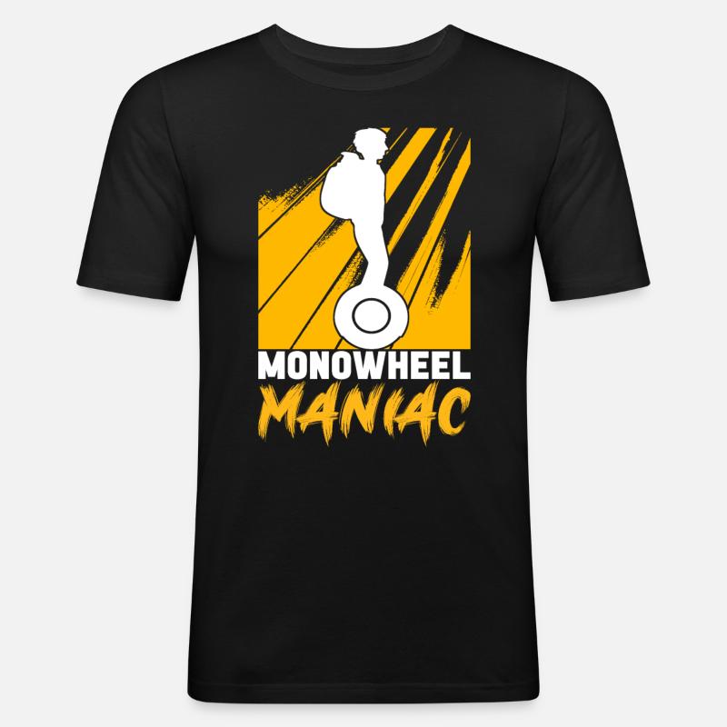 EUC Monowheel - Männer Slim Fit T-Shirt - Schwarz