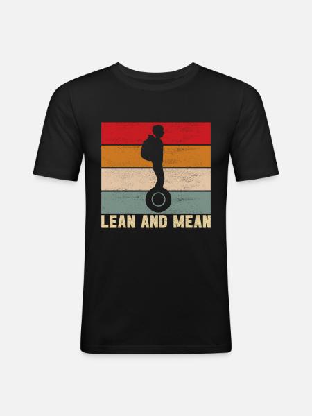 EUC Monowheel - Männer Slim Fit T-Shirt - Schwarz