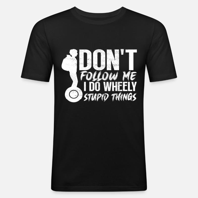 EUC Monowheel - Men's Slim Fit T-Shirt - black