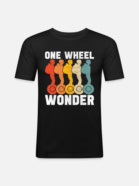 EUC Monowheel - Männer Slim Fit T-Shirt - Schwarz