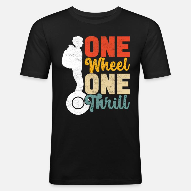 EUC Monowheel - Men's Slim Fit T-Shirt - black