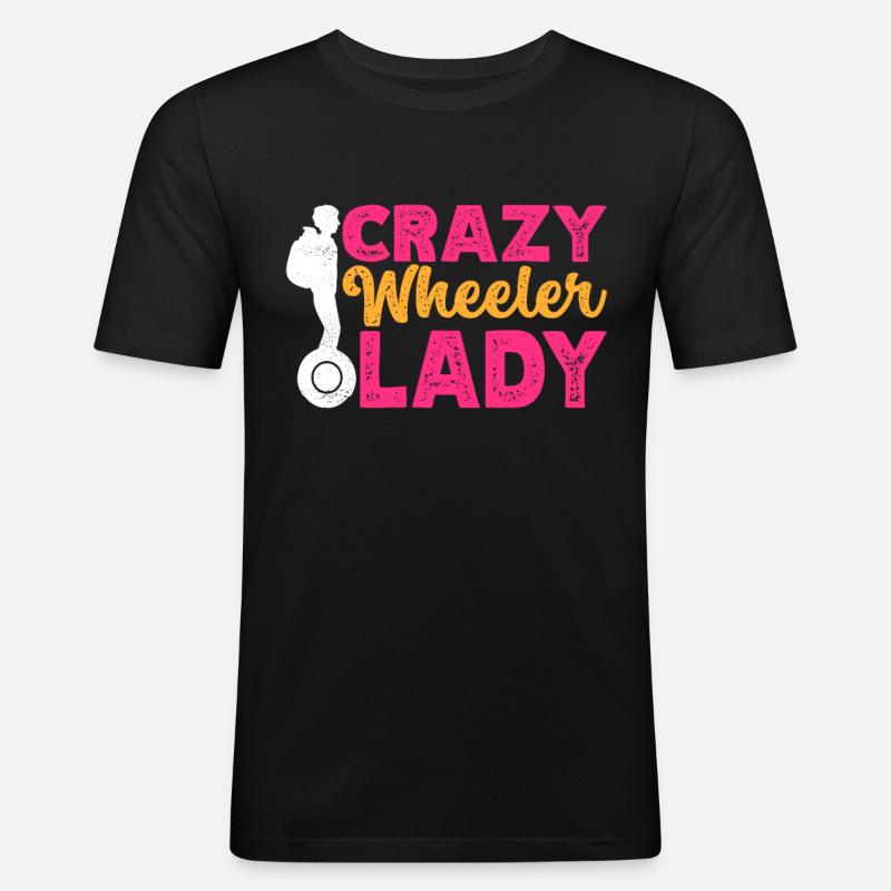 EUC Monowheel - Männer Slim Fit T-Shirt - Schwarz