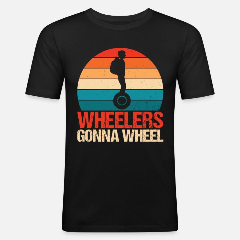 EUC Monowheel - Men's Slim Fit T-Shirt - black