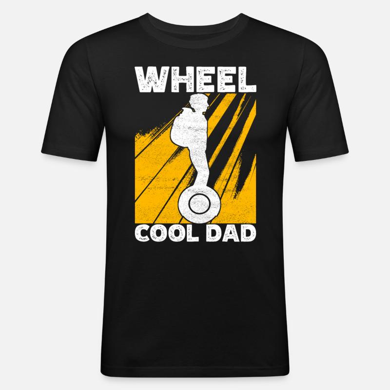EUC Monowheel - Männer Slim Fit T-Shirt - Schwarz