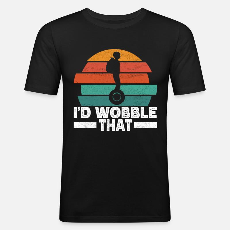 EUC Monowheel - Men's Slim Fit T-Shirt - black