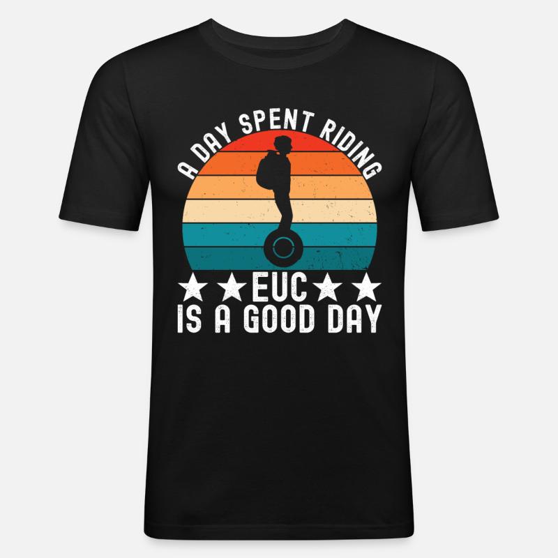 EUC Monoroue - T-shirt près du corps Homme - noir