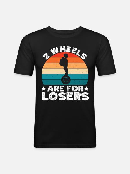 EUC Monowheel - Men's Slim Fit T-Shirt - black