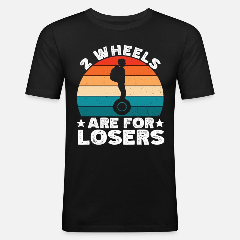 EUC Monowheel - Men's Slim Fit T-Shirt - black