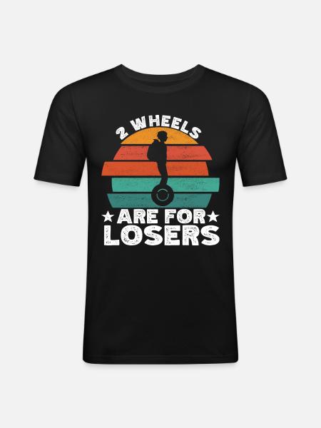 EUC Monowheel - Men's Slim Fit T-Shirt - black