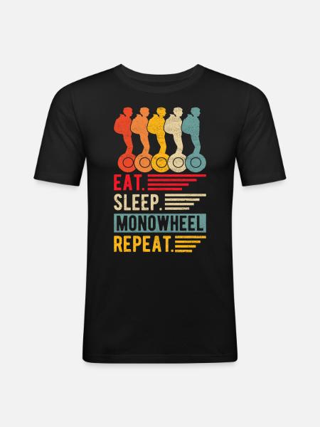EUC Monowheel - Men's Slim Fit T-Shirt - black