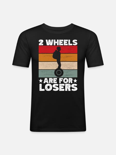 EUC Monowheel - Men's Slim Fit T-Shirt - black