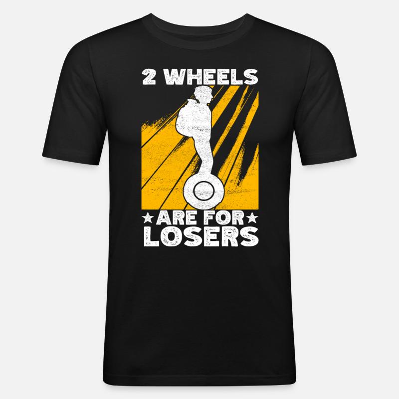 EUC Monowheel - Männer Slim Fit T-Shirt - Schwarz