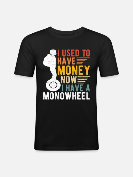 EUC Monowheel - Men's Slim Fit T-Shirt - black
