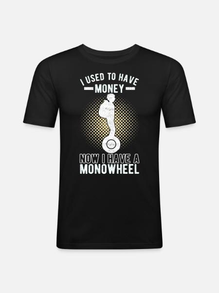 EUC Monowheel - Men's Slim Fit T-Shirt - black