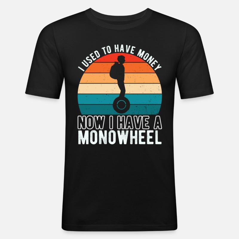 EUC Monowheel - Men's Slim Fit T-Shirt - black