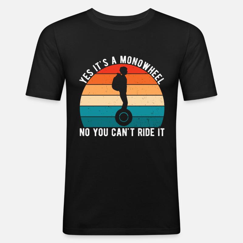 EUC Monoroue - T-shirt près du corps Homme - noir