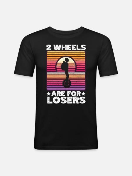 EUC Monowheel - Men's Slim Fit T-Shirt - black