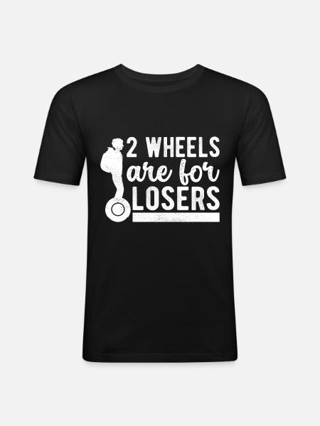EUC Monowheel - Men's Slim Fit T-Shirt - black