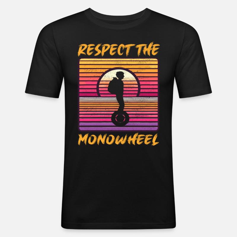 EUC Monoroue - T-shirt près du corps Homme - noir