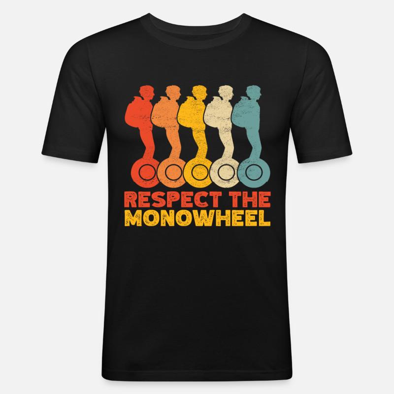 EUC Monowheel - Männer Slim Fit T-Shirt - Schwarz