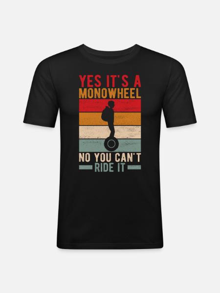 EUC Monowheel - Men's Slim Fit T-Shirt - black